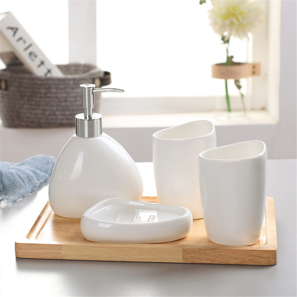 Nordic Ceramic Bath Accessories