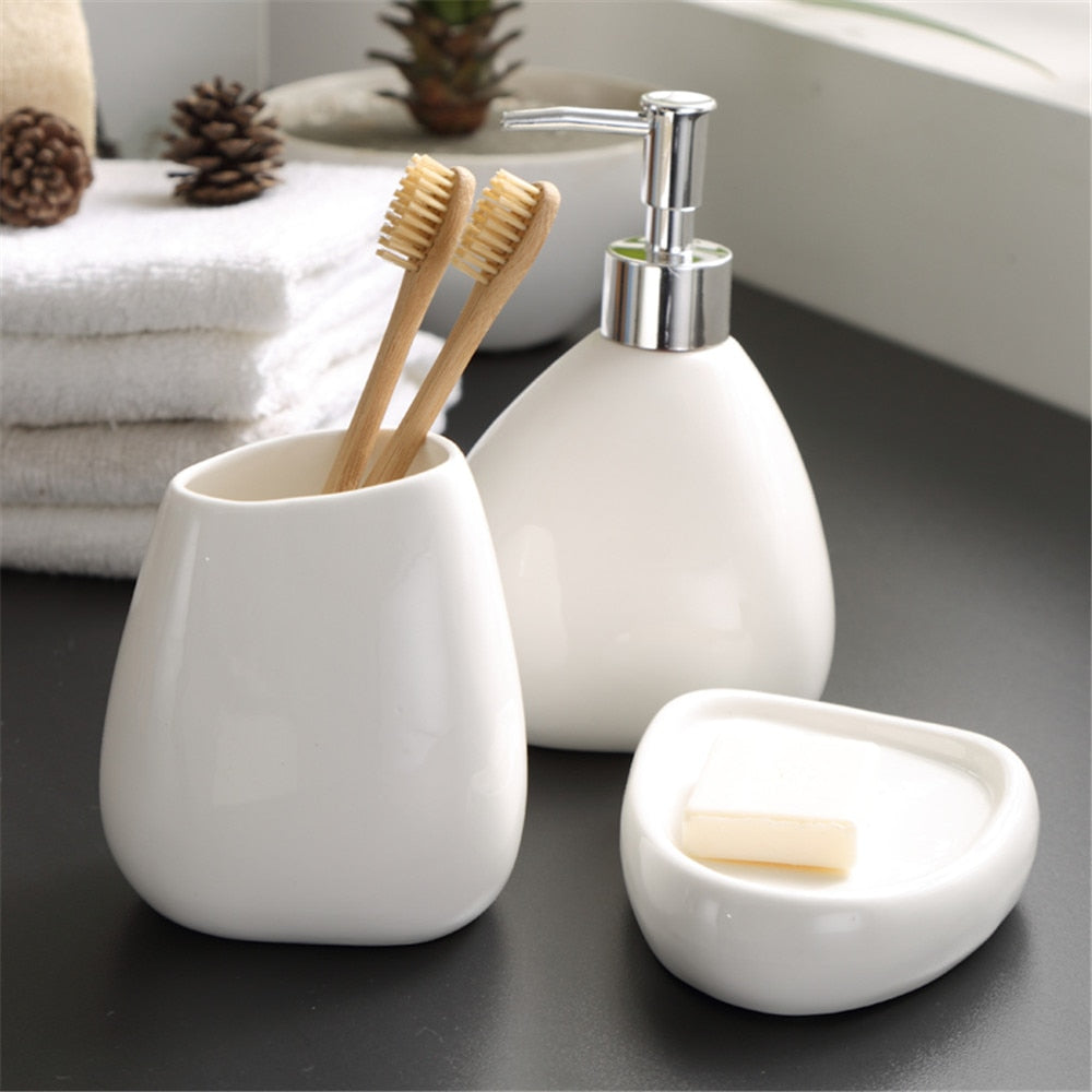 Nordic Ceramic Bath Accessories