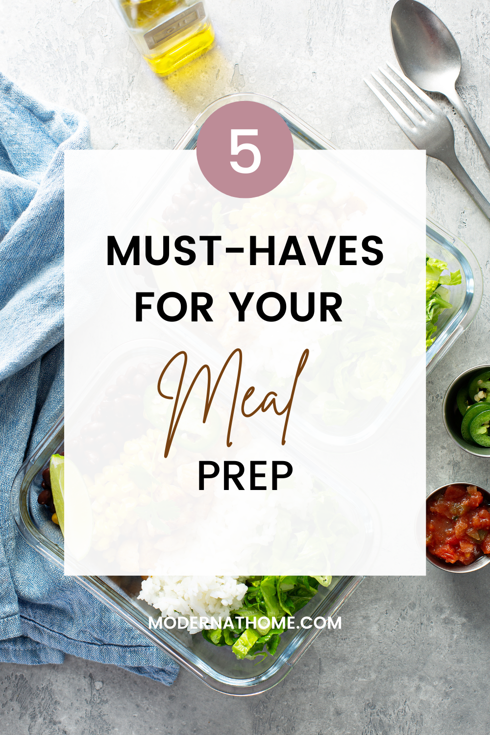 5 Must-Haves for Your Meal Prep