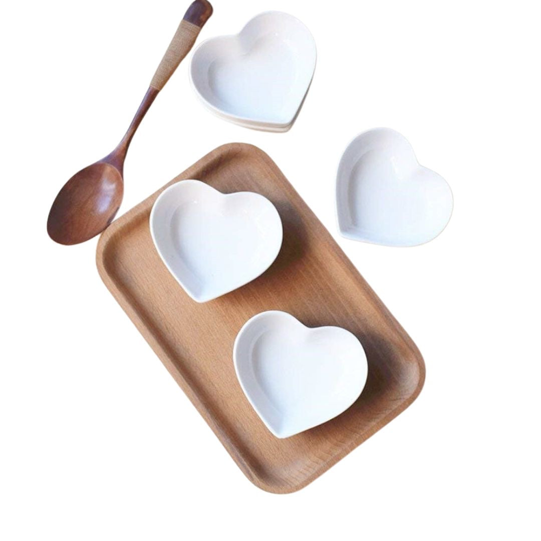 Heart Shaped Mini Dish Set