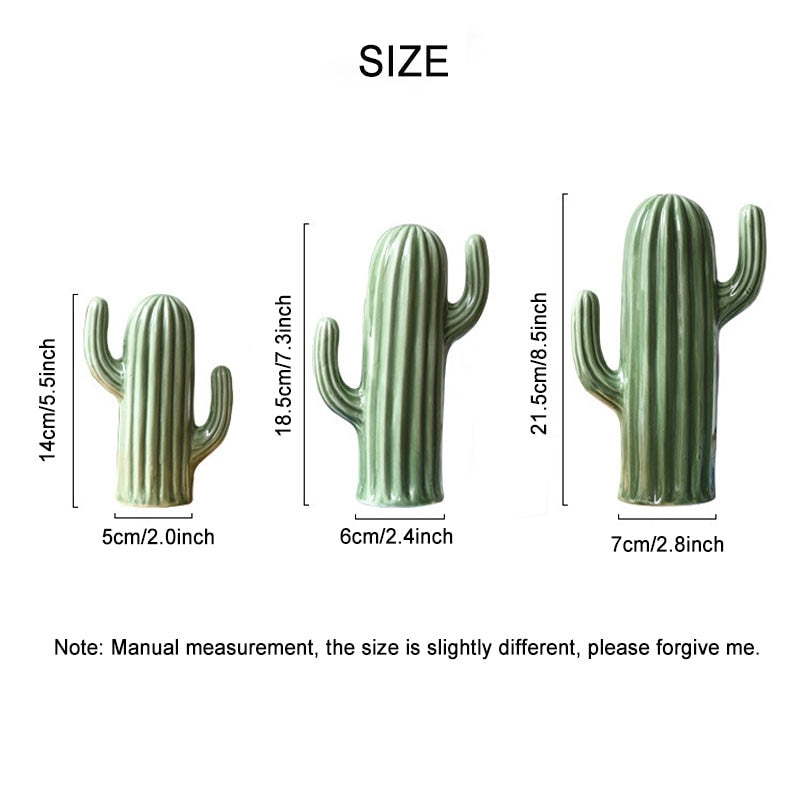 Ceramic Cactus Figurines