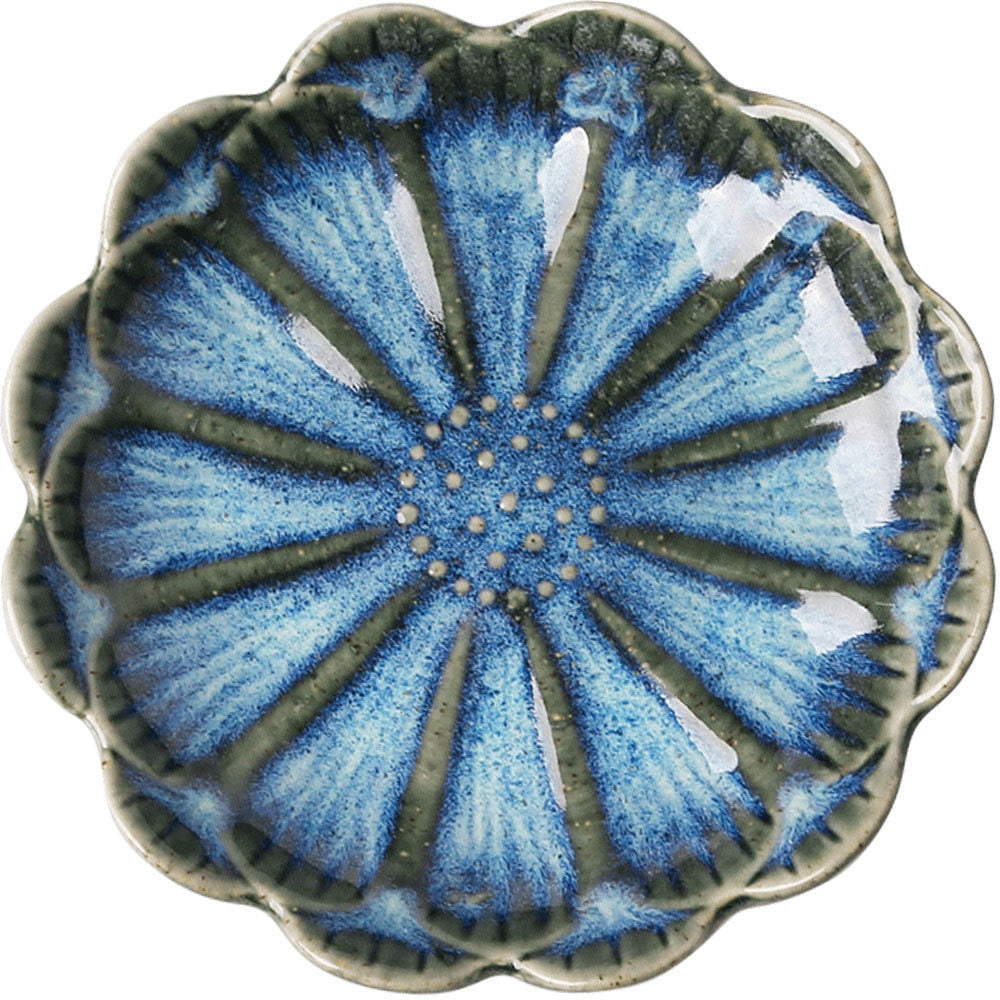 Handmade Ceramic Flower Snack Plate