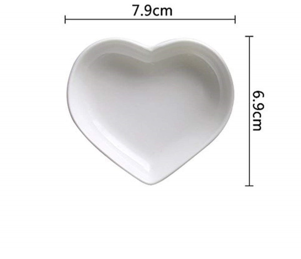 Heart Shaped Mini Dish Set