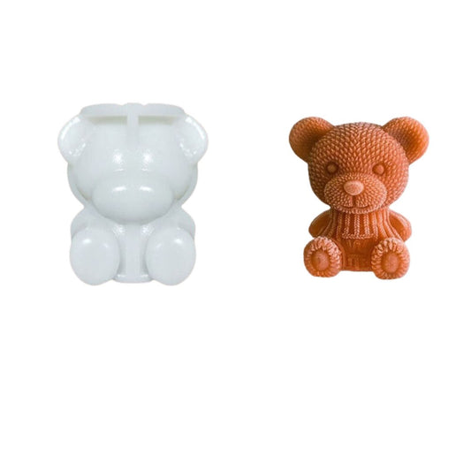 3D Teddy Bear Ice Cube Mold