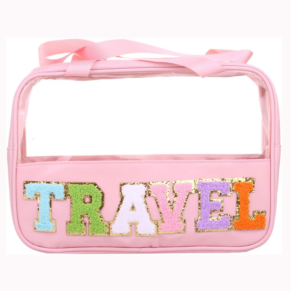 Chenille Letter Patch Travel Bag