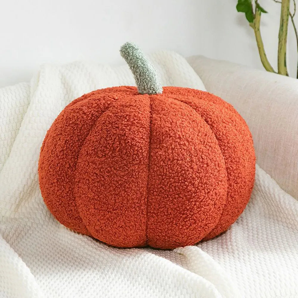 Boucle Pumpkin Plush Pillow