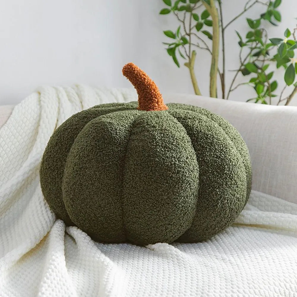 Boucle Pumpkin Plush Pillow