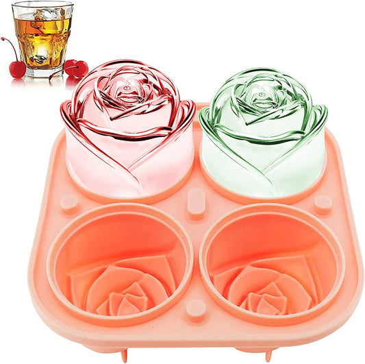 3D Rose Ice Molds