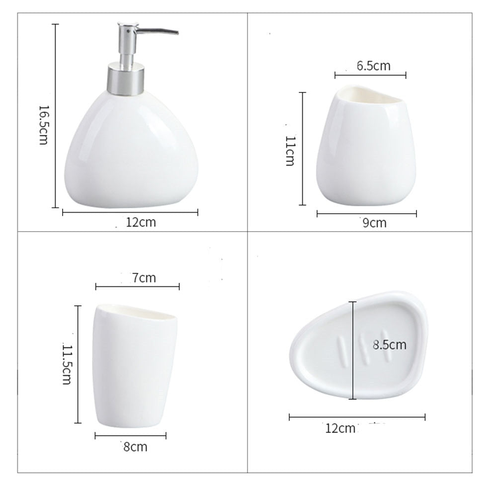 Nordic Ceramic Bath Accessories