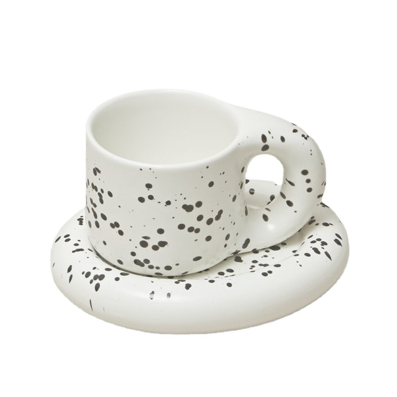 Cabo Chunky Ceramic Mug with Saucer