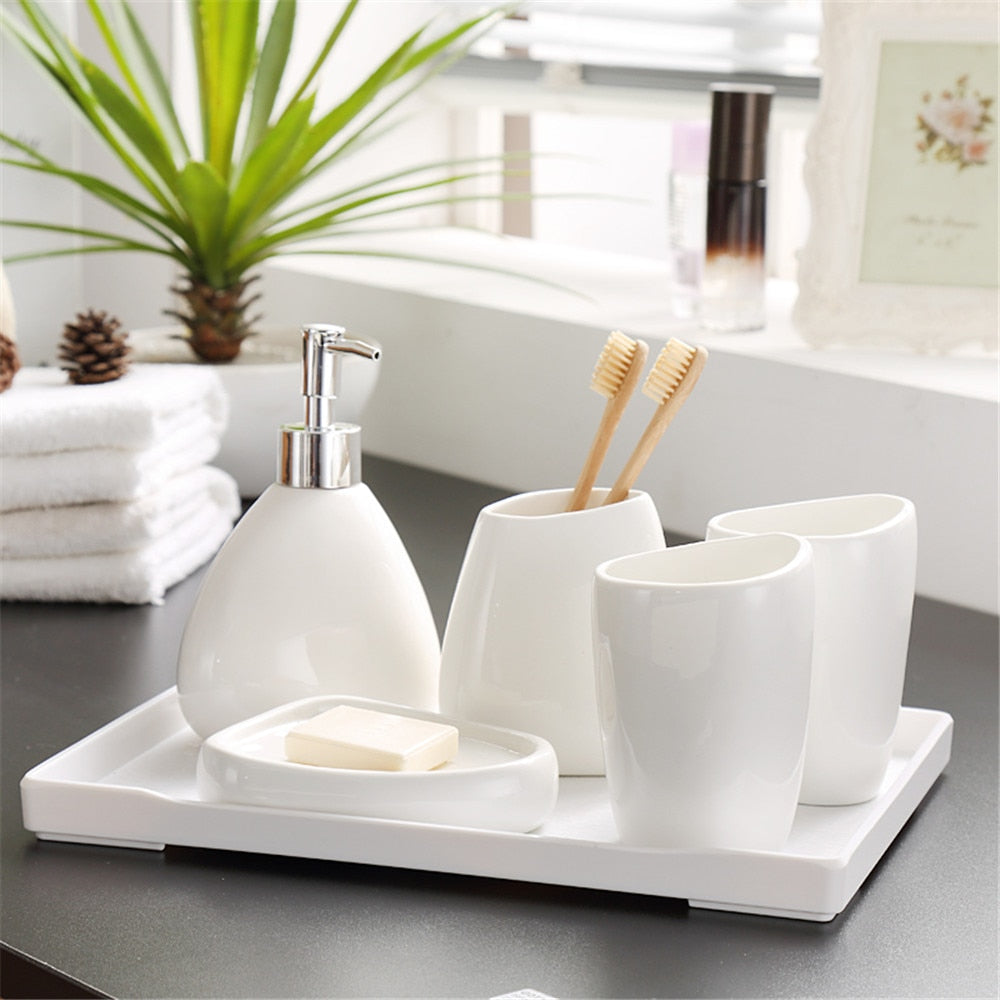 Nordic Ceramic Bath Accessories