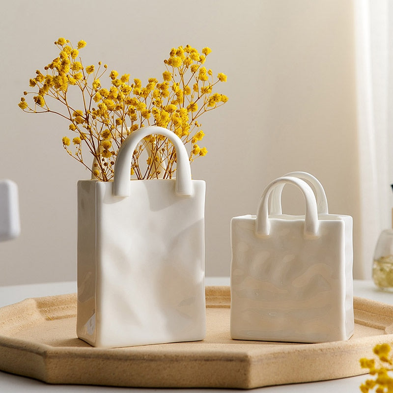 Ceramic Tote Vase